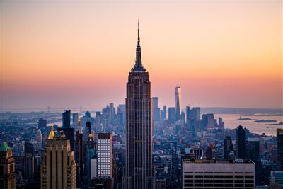 Empire State Building bei Sonnenuntergang